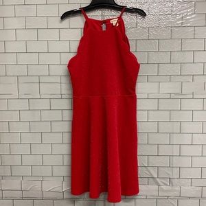 Monteau Girl Red sparkly dress Size 12